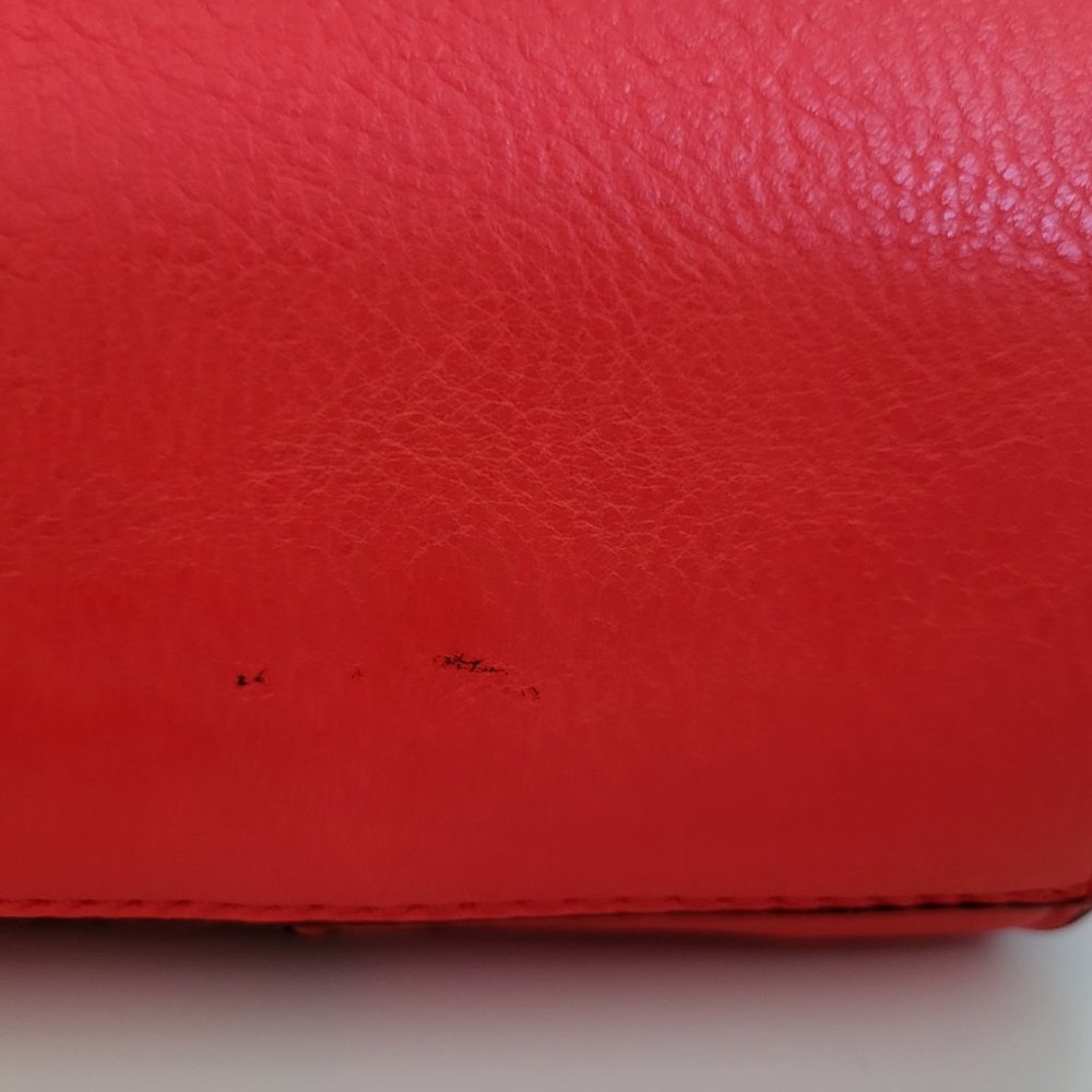 Parfois Red Vegan Faux Leather Medium Cross Body Bag, Tote Handles, GUC - Picture 12 of 12